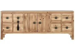 Mueble TV Oriental de Madera de Abeto Natural con Cajones MB-214489