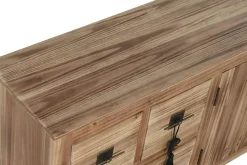 Mueble TV Oriental de Madera de Abeto Natural con Cajones MB-214489