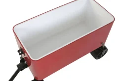 Nevera Portátil Metálica con Ruedas Todoterreno Roja MB-224498