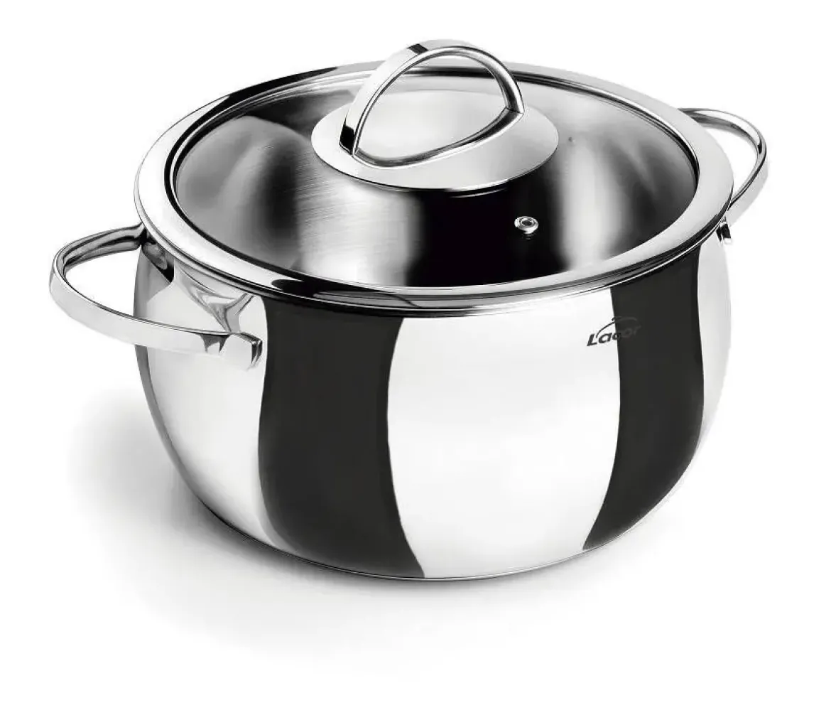 Olla Lacor Belly 20 cm con Tapa 79120