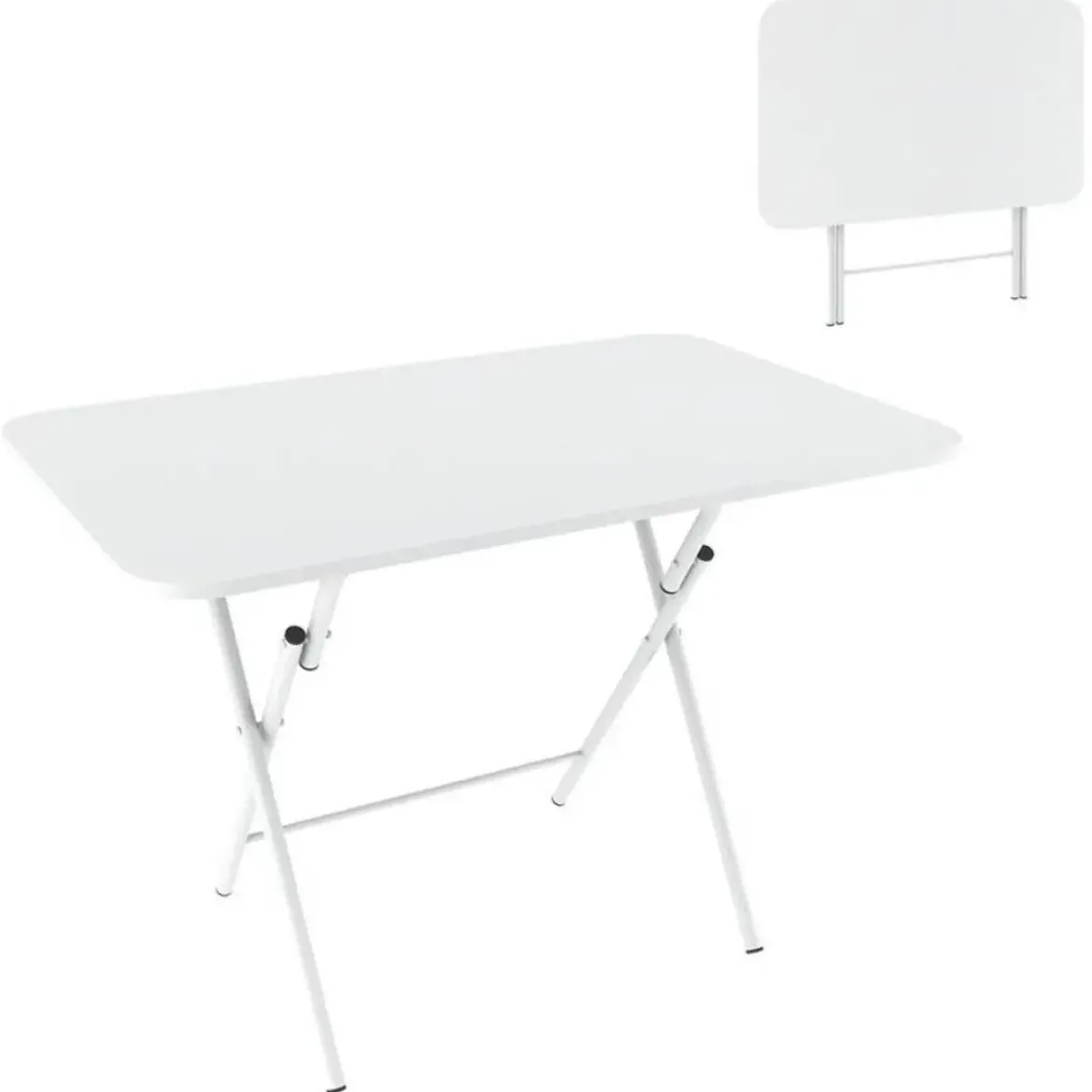 Pack de Cocina con Mesa Plegable Blanca y 2 Taburetes 313103