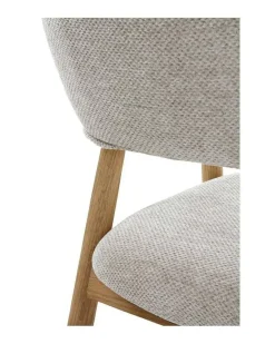 Pack de 2 Sillones de Madera-Chenilla Beige GABAR 11331/1