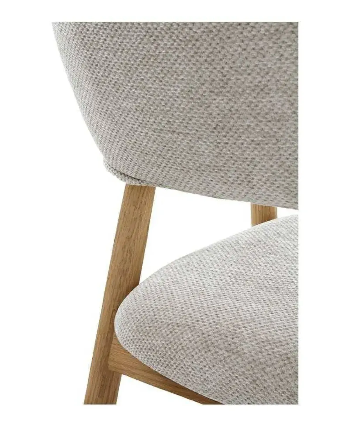 Pack de 2 Sillones de Madera-Chenilla Beige GABAR 11331/1