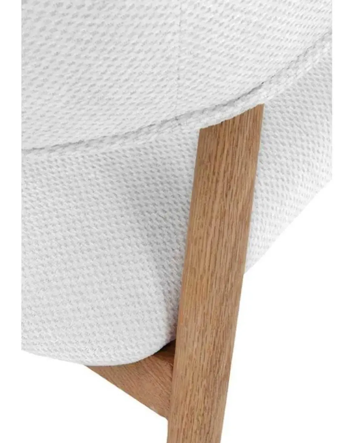 Pack de 4 Sillones de Madera-Chenilla Blanca GABAR 11330