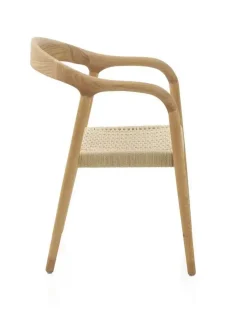 Pack de 4 Sillones on Reposabrazos de Madera de Fresno GABAR 10871