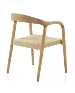 Pack de 4 Sillones on Reposabrazos de Madera de Fresno GABAR 10871