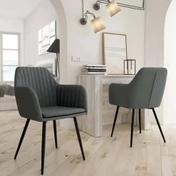 Pack 2 Sillas de comedor tapizadas CHICAGO