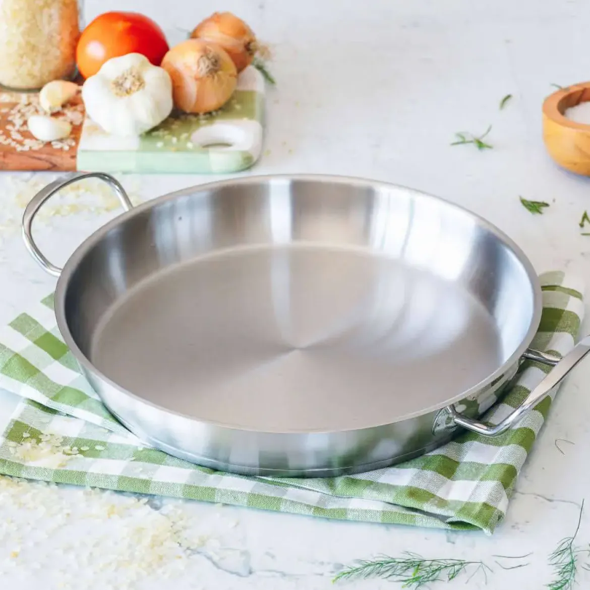 Paellera Profesional de Acero Inoxidable 34 cm A340434