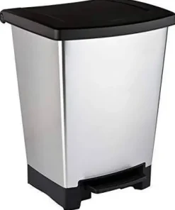 Papelera Curver 25 L con 2 en 1 en Gris