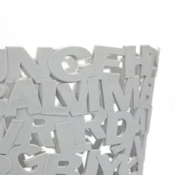 Papelera Letters Gris BALVI 26885