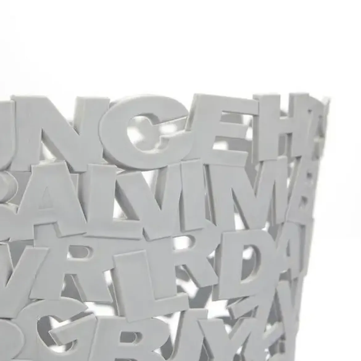 Papelera Letters Gris BALVI 26885