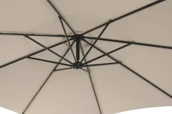 Parasol Giratorio 360º Beige 300 cm con Protección UV y Base MB-224570