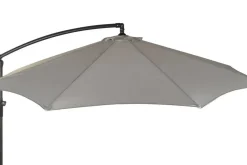 Parasol Giratorio 360º Gris 300 cm con Protección UV y Base MB-224571