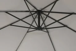 Parasol Giratorio 360º Gris 300 cm con Protección UV y Base MB-224571