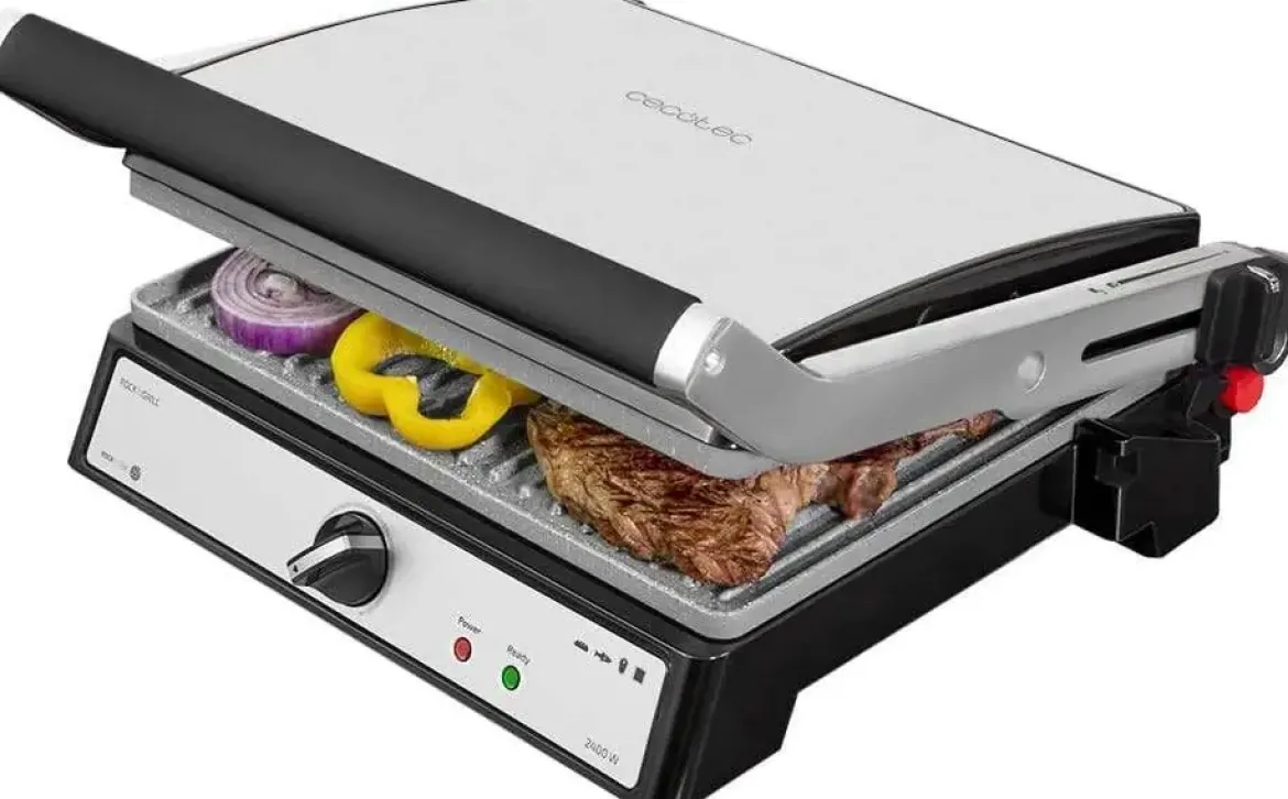 Parrilla Eléctrica RockStone Apertura 180° ROCK`NGRILL MULTI 2400