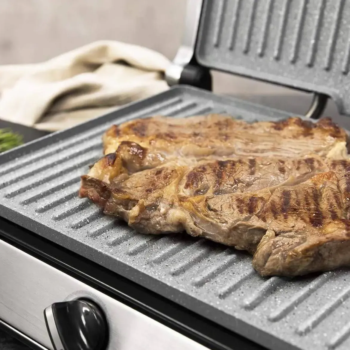 Parrilla Eléctrica RockStone Apertura 180° ROCK`NGRILL MULTI 2400