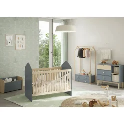 Perchero Infantil con Cajones de color Verde ESTEBAN