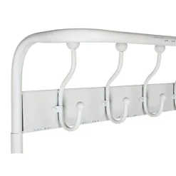 Perchero Recibidor de Metal Color Blanco con Almacenamiento MB-212460