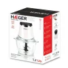 Picadora Haeger 300W Inox Chopper Glass CH30W007A