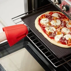 Pinza de Cocina Silicona Platino Resistente Roja LEKUE 884764