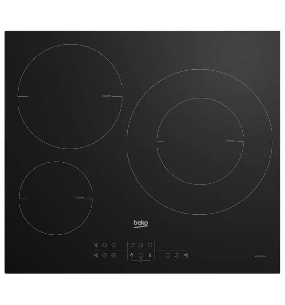 Placa de Inducción Beko 3 Zonas Duo 32cm HII63205MT