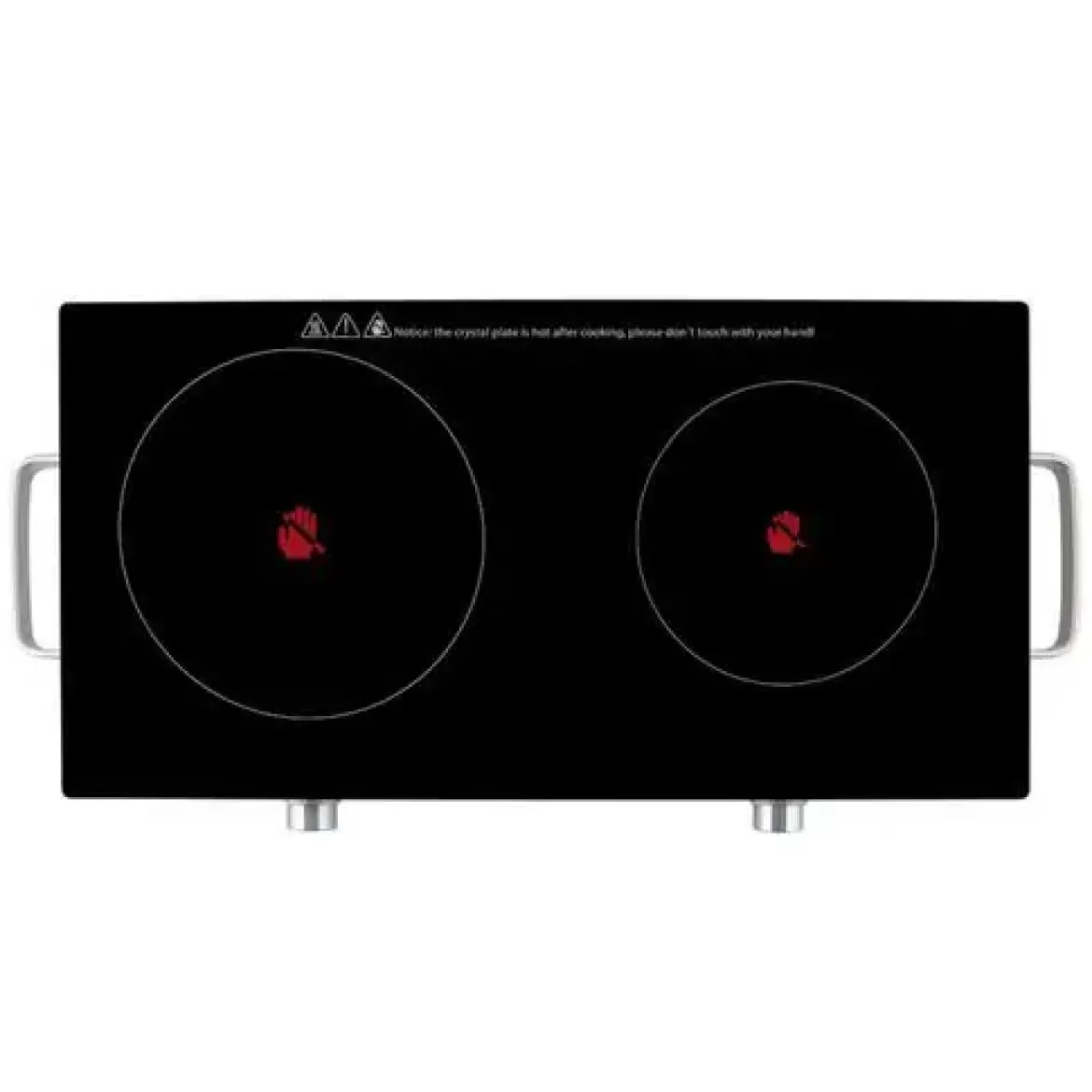 Placa Vitrocerámica Doble Orbegozo 2800W Inox PCE6000