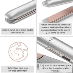 Plancha de Pelo Babyliss de Cerámica 3 Temperaturas ST260E