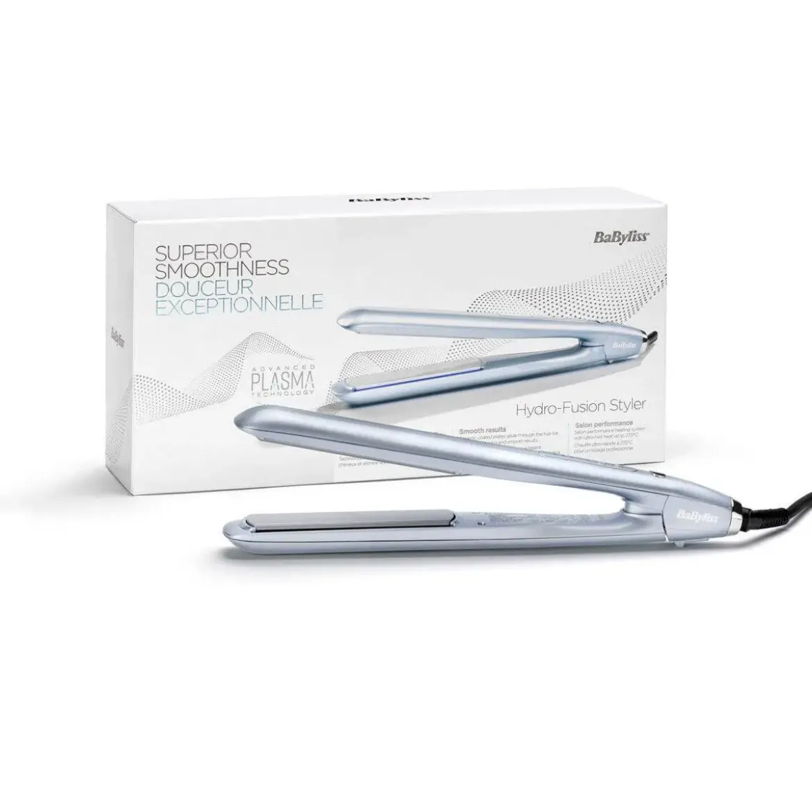 Plancha de Pelo Babyliss Hydro-Fusion Cerámica 230º ST573E