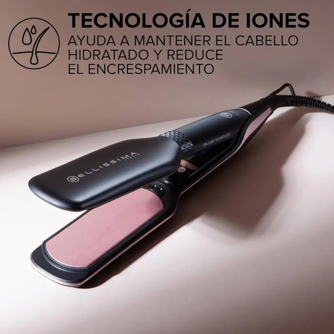 Plancha de Pelo Bellissima Creativity XL Ion 230º Placas Basculantes 11878