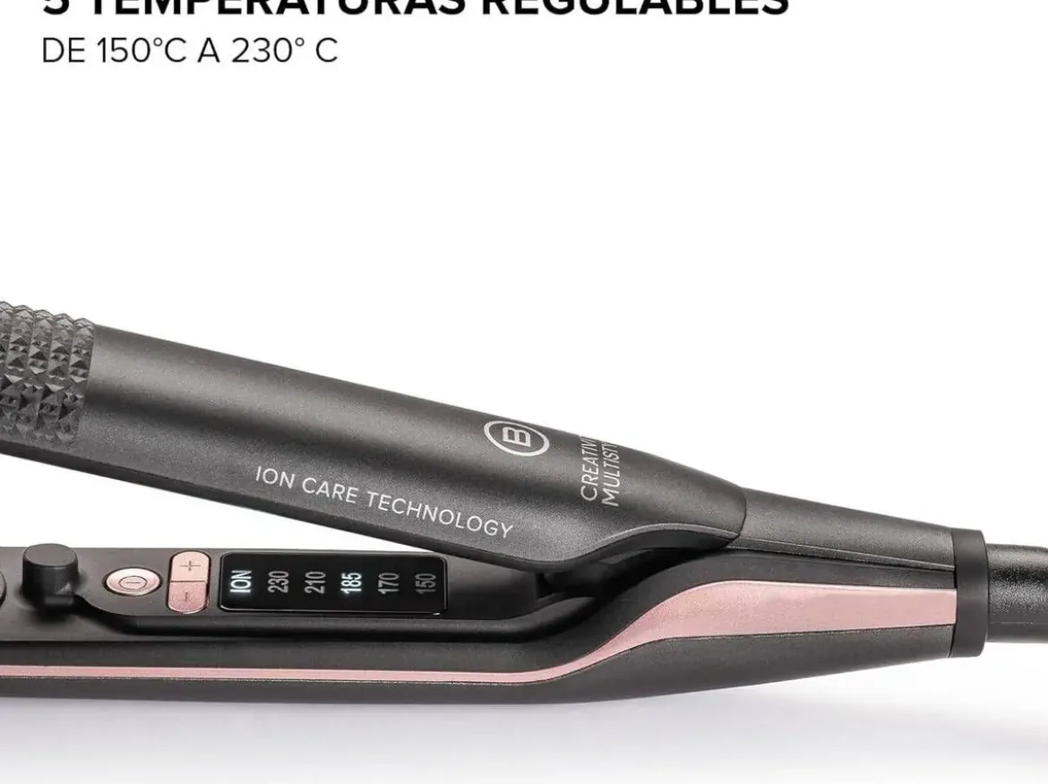 Plancha de Pelo Bellissima Multistyle Iónica 230º Display LED 11876