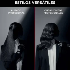 Plancha de Pelo Rowenta Liss & Curl Keratin & Shine SF466LF0