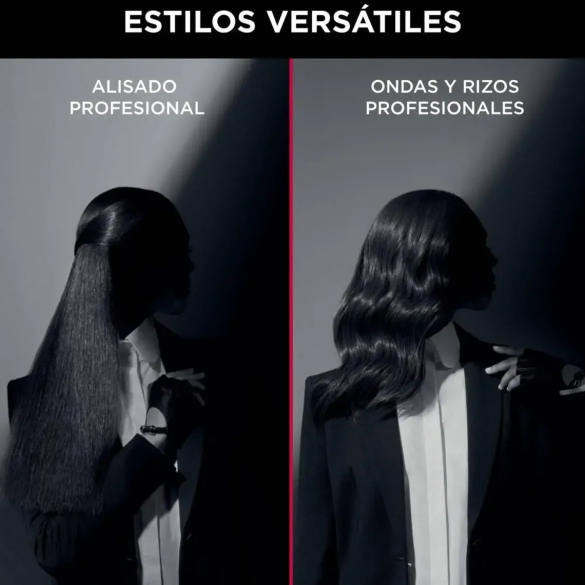 Plancha de Pelo Rowenta Liss & Curl Keratin & Shine SF466LF0