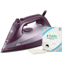 Plancha de Vapor Braun 3100W con Suela Cerámica y Vapor Vertical SI7181VI