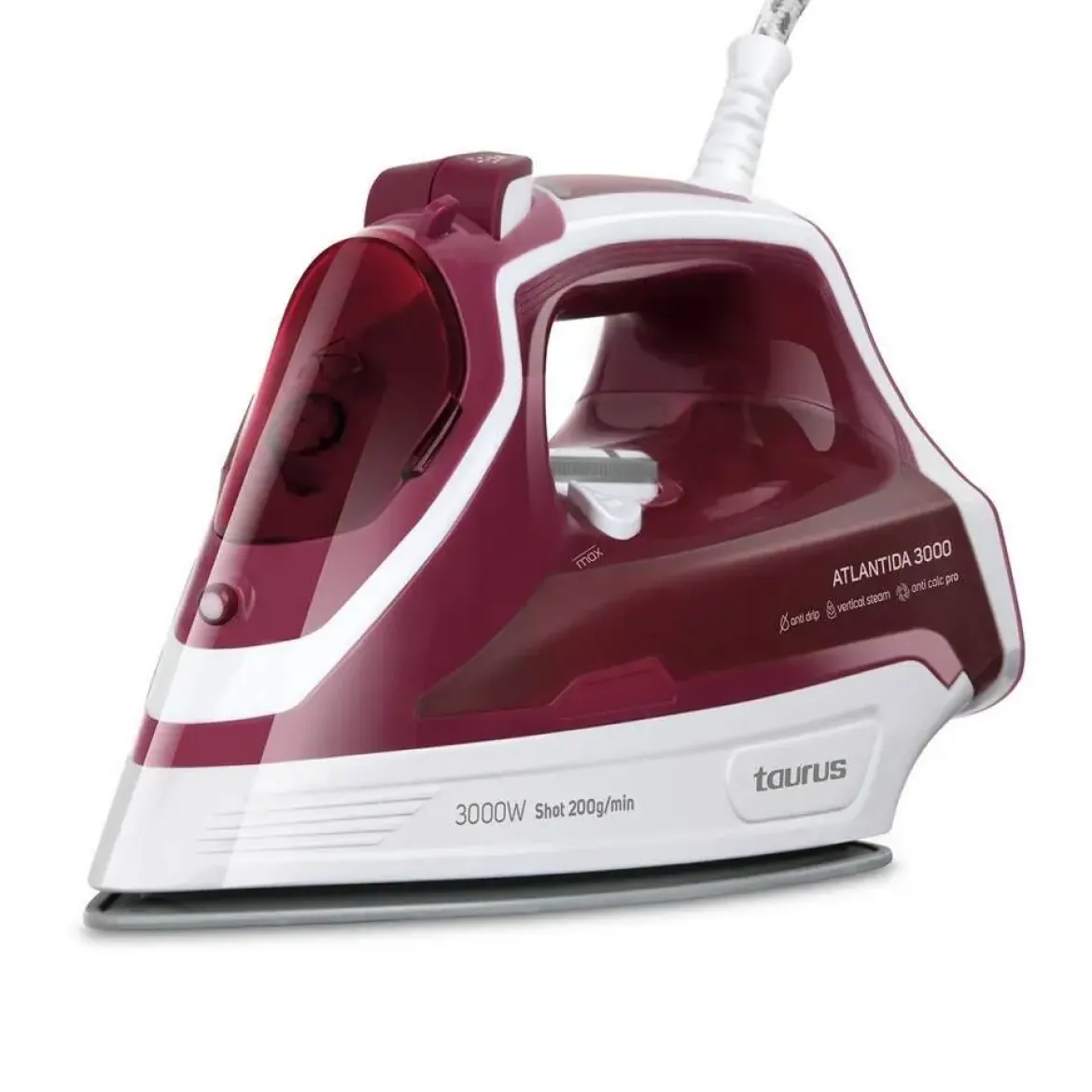 Plancha de Vapor Cerámica 3000W con Golpe Potente ATLANTIDA 3000 918979000