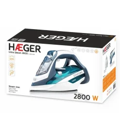 Plancha HAEGER 2800 W Blanca-Verde Agua SI280012B