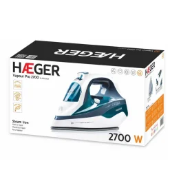 Plancha HAEGER 2700 W Suela Ceramica Super Vapor 75 Gr SI270013A
