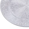 Plato Bajo Decorativo en Polipropileno Plata 722409