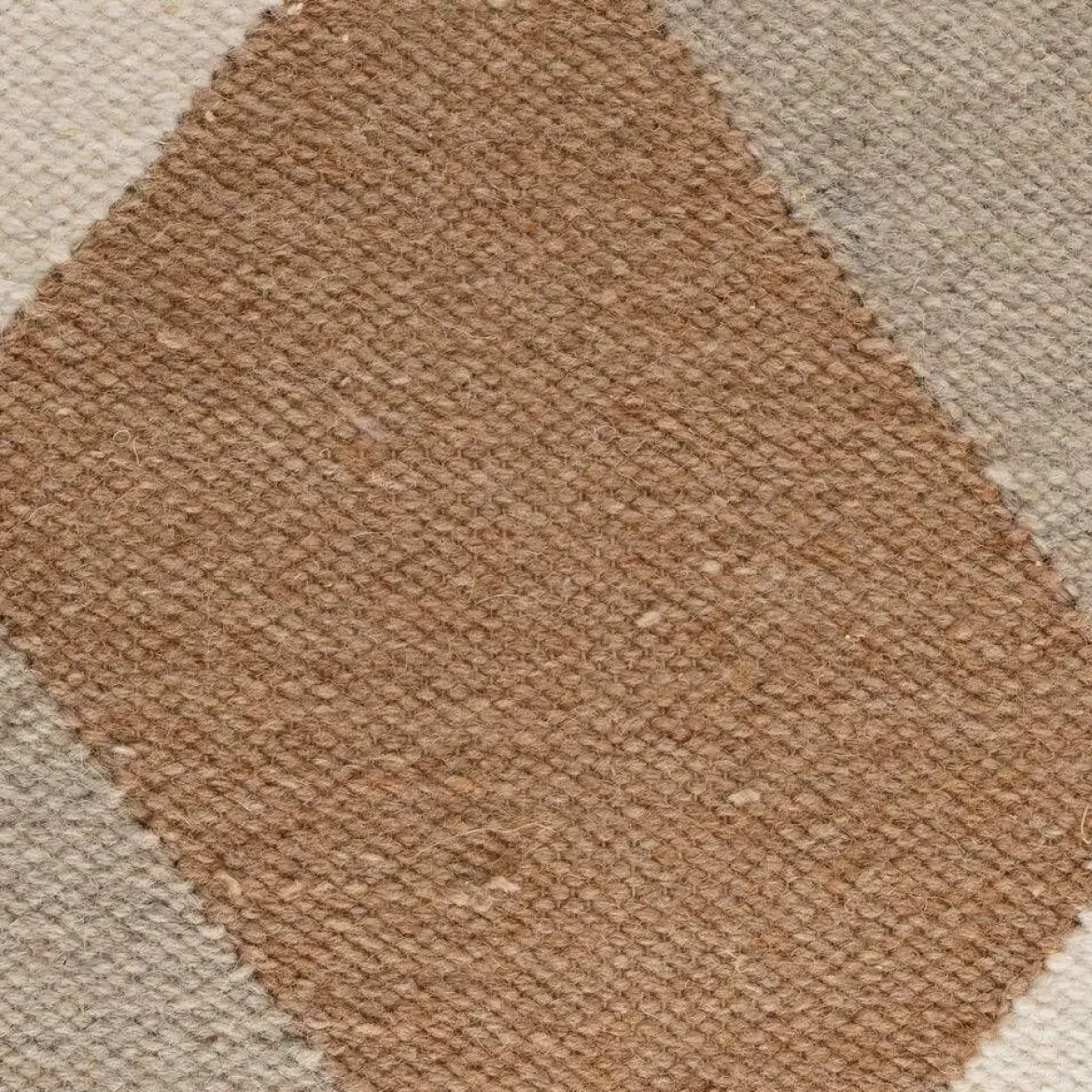 Puf Multicolor Cuadrado 80 cm en Lana y Algodón Desenfundable 614929