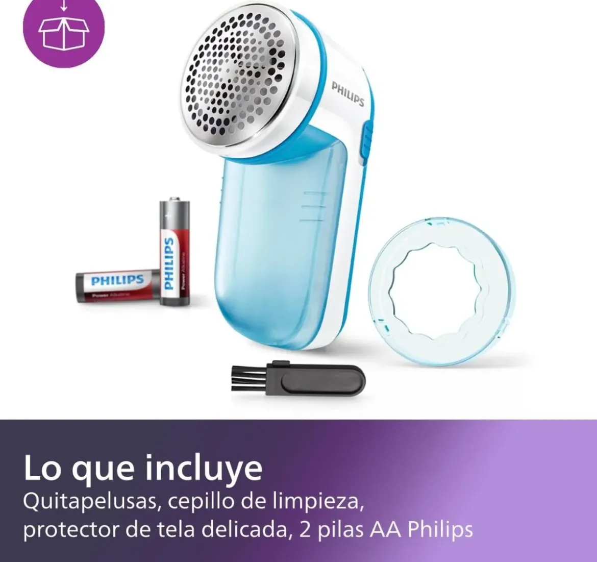 Quitapelusas PHILIPS A Pilas (2 Pilas Inc.) GC026