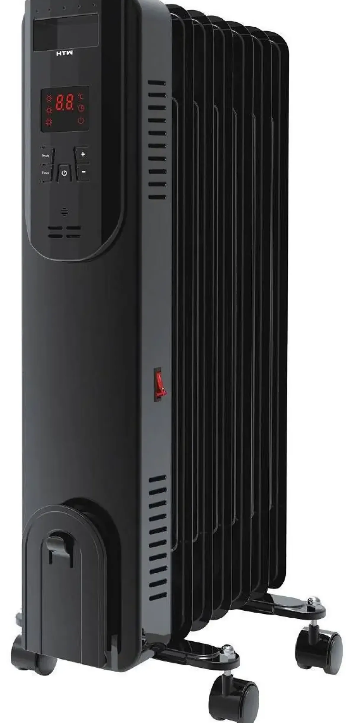 Radiador de Aceite 1500W Negro con Termostato HTW HTWRAD71500SH