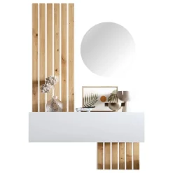 Recibidor 120 cm Color Artisan-Blanco Nº 203