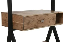Recibidor de Madera Acacia-Metal 80x200 cm NaturalMB-214722