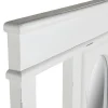 Recibidor de Madera Caobilla con Espejo Blanco Roto MB-211292