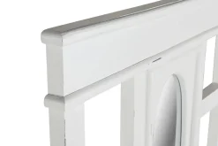 Recibidor de Madera Caobilla con Espejo Blanco Roto MB-211292