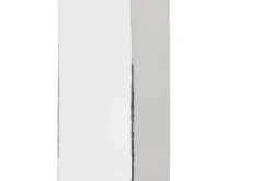 Recibidor de Madera Caobilla con Espejo Blanco Roto MB-211292