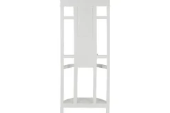 Recibidor de Madera Caobilla con Espejo Blanco Roto MB-211292