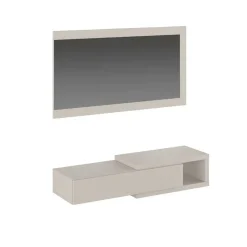 Recibidor Horizontal con Cajón y Espejo AURA