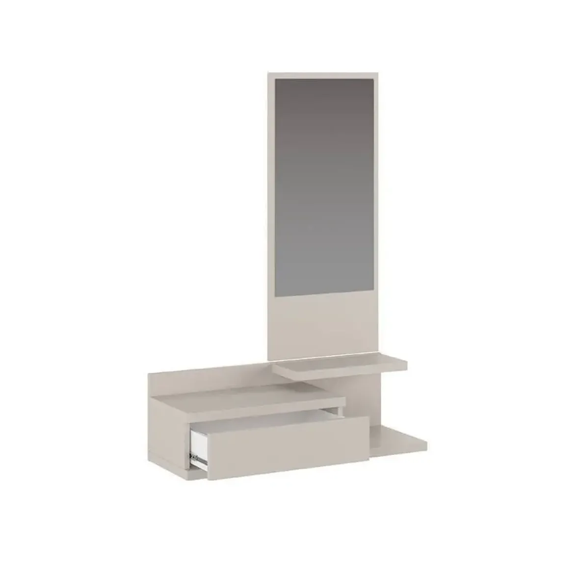 Recibidor Vertical con Cajón y Espejo AURA