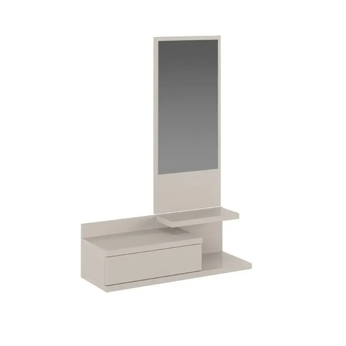Recibidor Vertical con Cajón y Espejo AURA