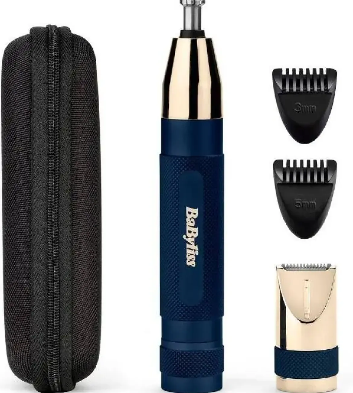 Recortadora Nariz/Orejas BaByliss Gold & Navy E112E